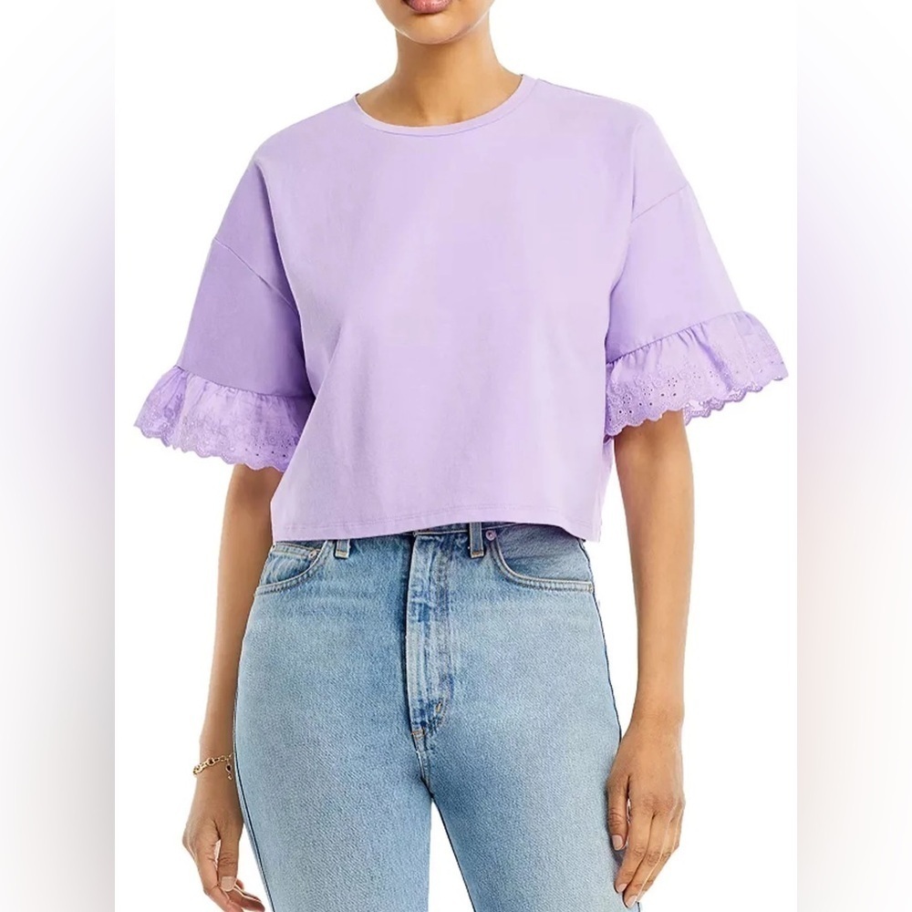 670 - Aqua from Bloomingdale’s NWT Lilac Purple Top, Size Medium